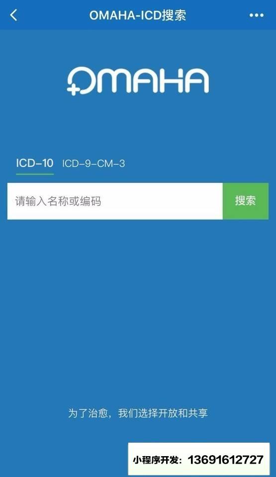 ICD编码小程序截图