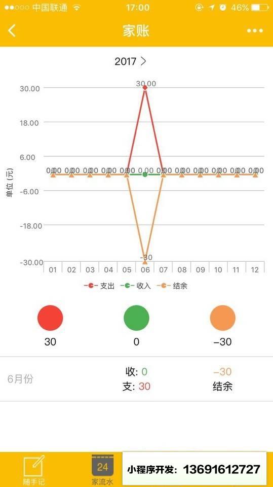 家账小程序截图